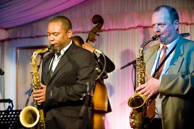 Gary Crosby & Alan Barnes at 2009 Parliamentary Jazz Awards